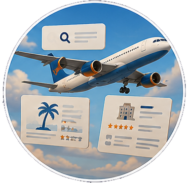 Pesquisa personalizada de viagem
